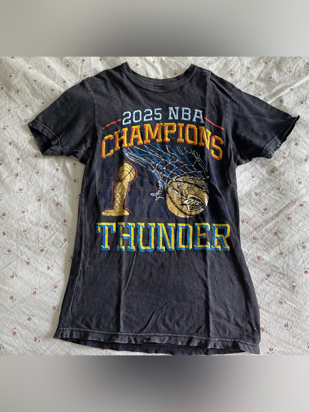 Unisex Oklahoma City Thunder Stadium Essentials Black 2025 NBA Finals Champions